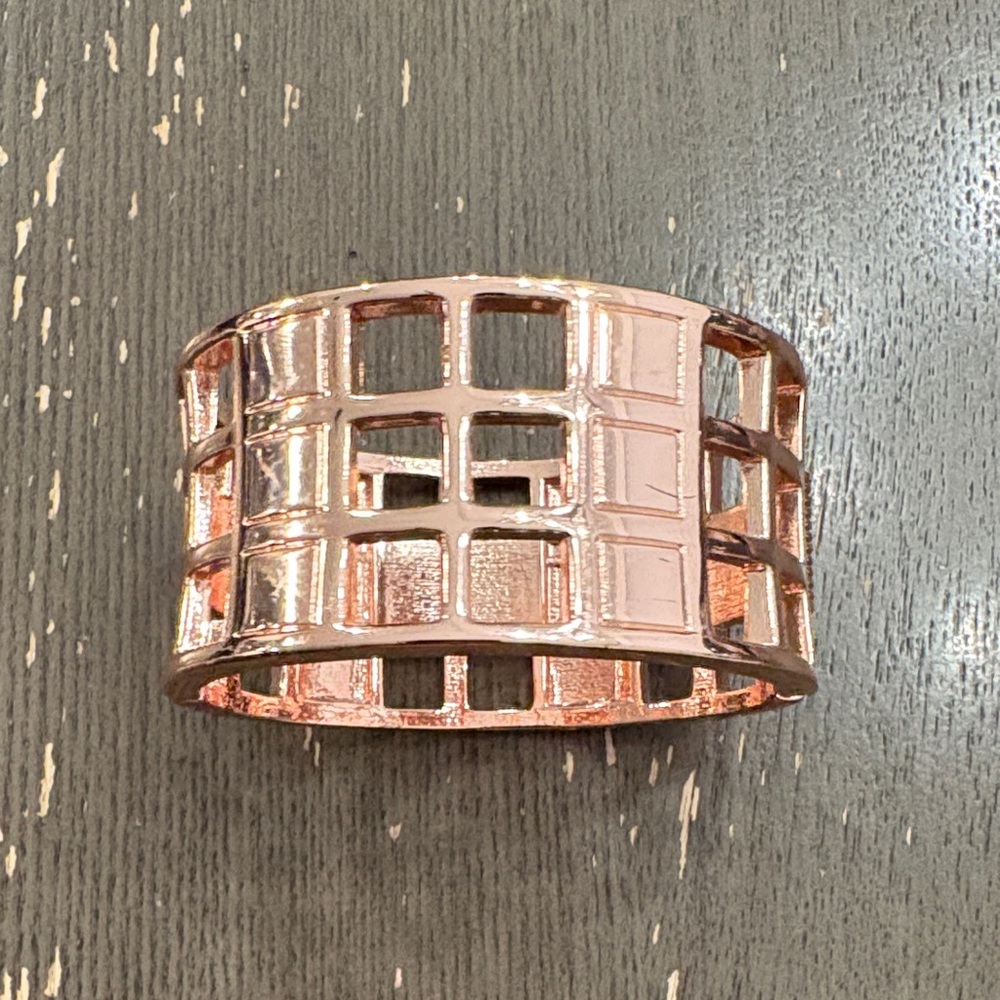 Rose Gold Geometric Cuff Bracelet